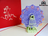 Ferris Wheel Greetings Card