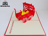 Baby Pram Greetings Card