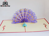 Peacock Greetings Card