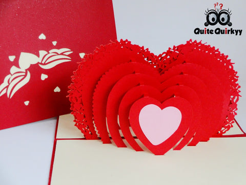 Love Heart Greetings Card