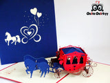 Horse & Carriage Greetings Card