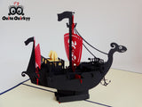 Pirate Ship Greetings Card