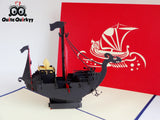 Pirate Ship Greetings Card