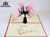 Cherry Blossom Greetings Card