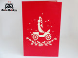 Wedding Car Greetings Card