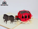 Horse & Carriage Greetings Card