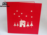 Christmas Cottage Greetings Card