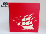 Multi Coloured Sails Greetings Card