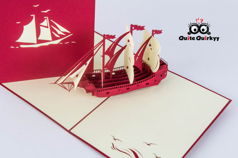 Schooner Ship Greetings Card