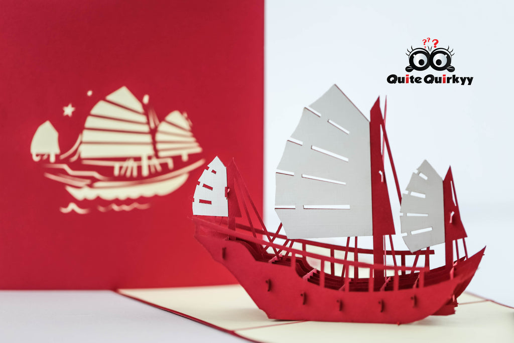 Chinese Junk Greetings Card