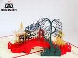 Japanese Garden Greetings Card