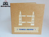 London Tower Bridge Greetings Card