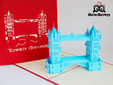 London Tower Bridge Greetings Card