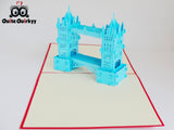 London Tower Bridge Greetings Card