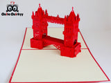 London Tower Bridge Greetings Card