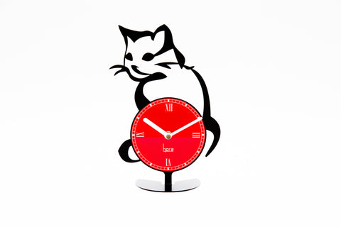 Cat Table Clock