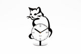 Cat Table Clock